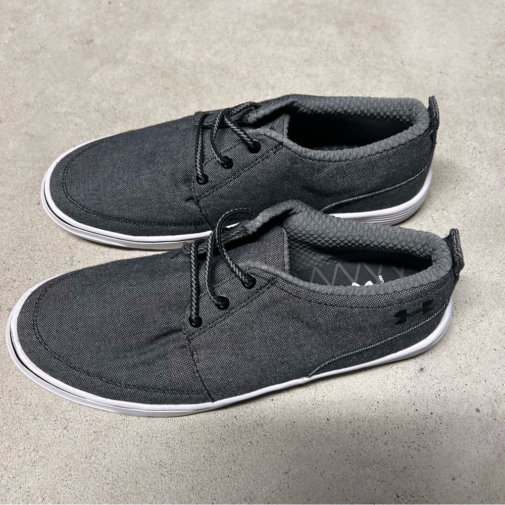 Under Armour Street Encounter Shoes Youth Size 6 Gray Casual Slip On Sneakers